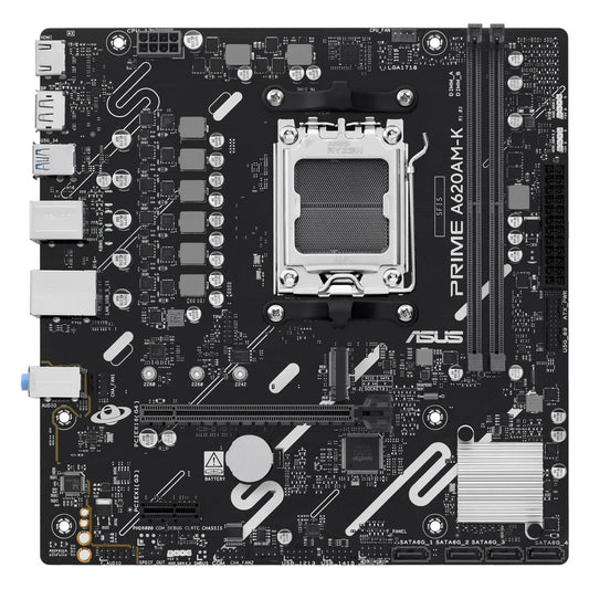 Asus PRIME A620AM-K AMD AM5 DDR5 7600(OC) HDMI DP M2 USB3.2 mATX