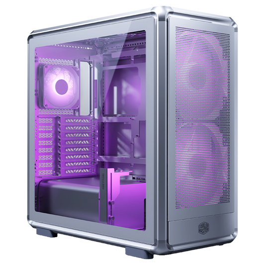 Cooler Master MasterFrame 600 TG Gümüş Gri ARGB Alüminyum ATX Kasa PSU YOK