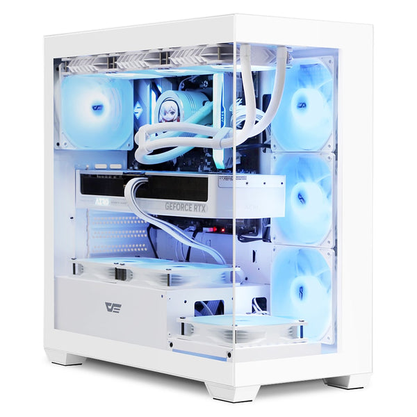 AIGO DS900 Beyaz 850W 80+ Bronze ARGB Mid Tower Kasa