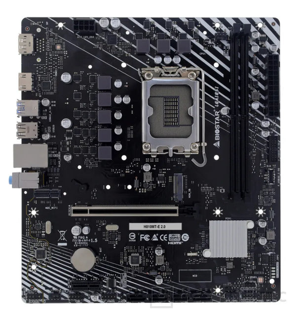 Biostar H810MT-E 2.0 Intel 1851p DDR5 6400 HDMI DP M2 mATX