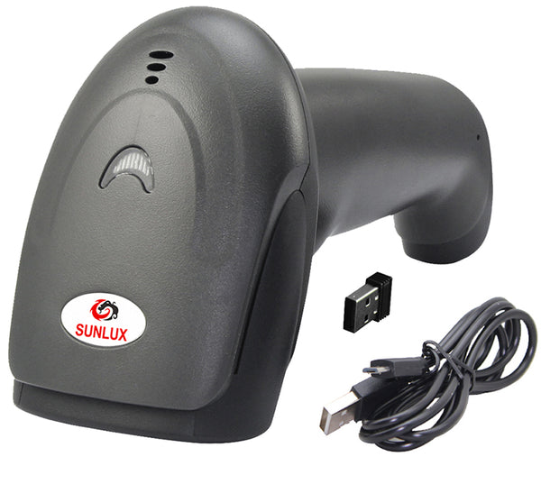 Sunlux XL-9309B 1D Lazer Kablosuz Barkod Okuyucu USB