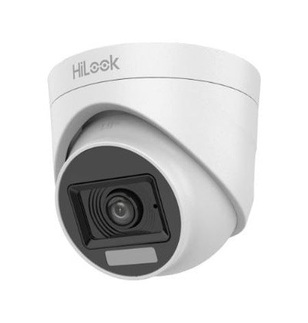HiLook THC-T127-LPS 2MP Analog 2.8mm ColorVu Gece Renkli Sesli Turret Güv. Kamerası