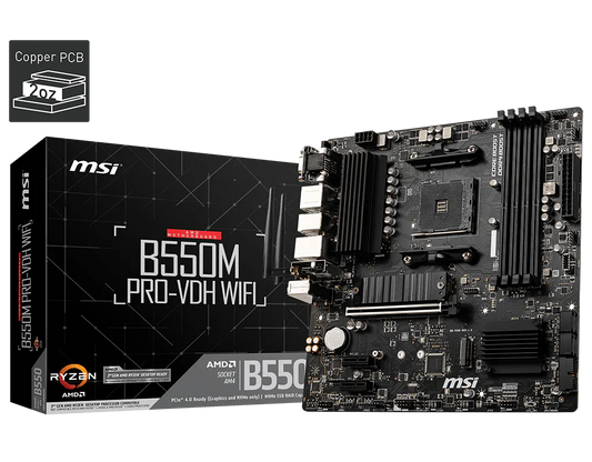 Sens Bilişim | MSI B550M PRO-VDH WIFI AM4 DDR4 4400(OC) | Üretici görseli 1