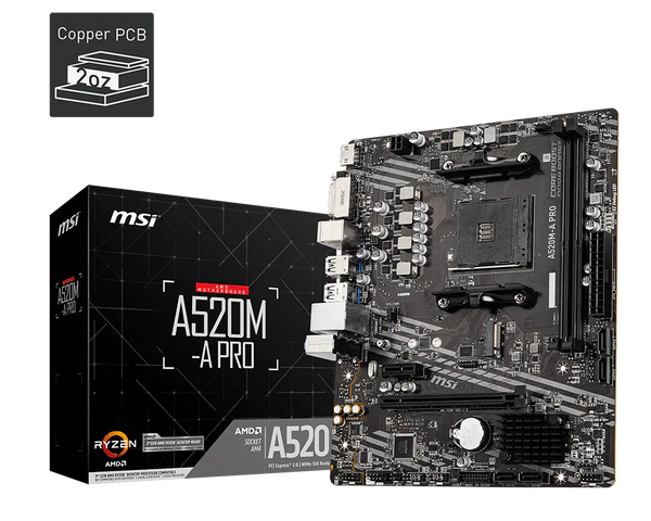 MSI A520M-A PRO AM4 DDR4 4600(OC)