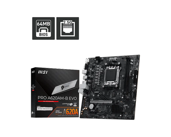MSI MB PRO A620AM-B EVO AM5 DDR5 6800(OC)
