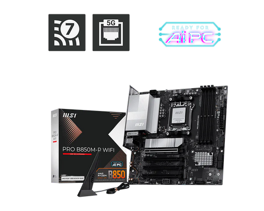 Sens Bilişim | MSI MB PRO B850M-P WIFI AM5 DDR5 8200(OC) | Üretici görseli 1