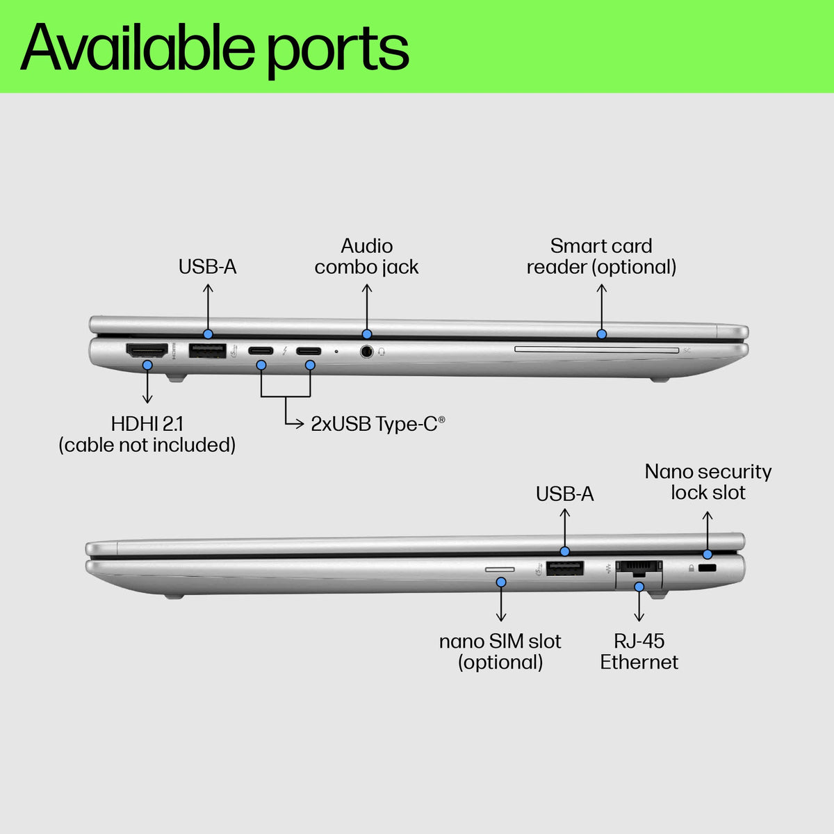 Sens Bilişim | HP EliteBook 660 G11 Ultra5 125U 16''-16G-512SD-Dos — görünüm 4