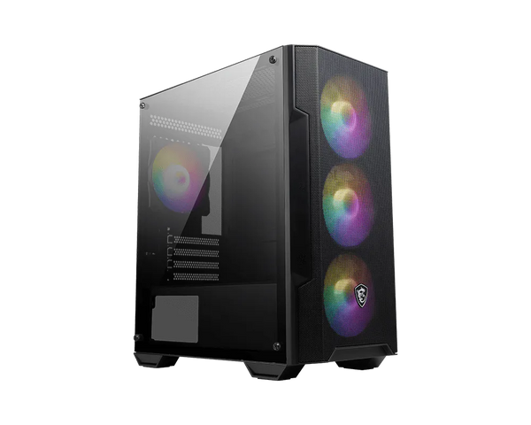 MSI MAG FORGE M100A Akrilik Yan Panel RGB Micro Atx Oyuncu Kasa PSU YOK