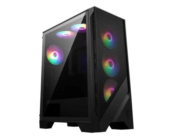 MSI MAG FORGE 120A AIRFLOW Temperli Cam RGB Atx Mid Tower Kasa PSU YOK