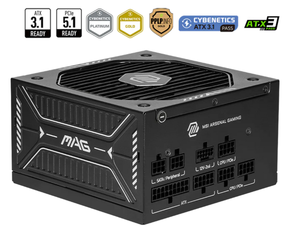 MSI MAG A750GLS PCIE5 750W 80+ Gold Güç Kaynağı