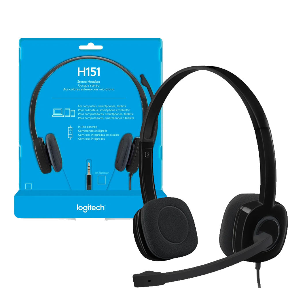 Logitech H151 Microfonlu Kulaklık Siyah 981-000589