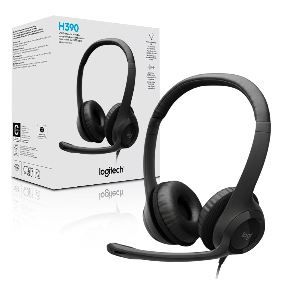 Logitech H390 Mikrofonlu Kulaklık Siyah 981-000406