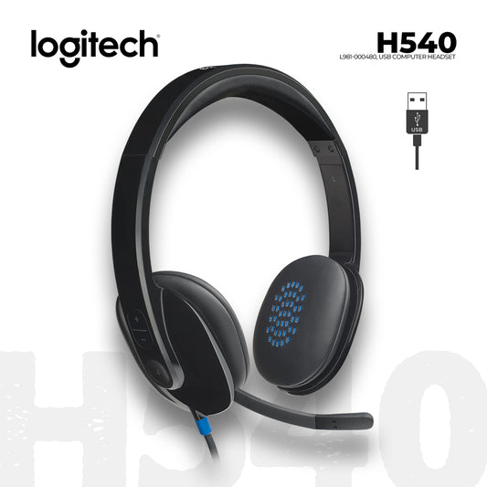 Logitech H540 USB Kablolu Kulaklık Siyah 981-000480