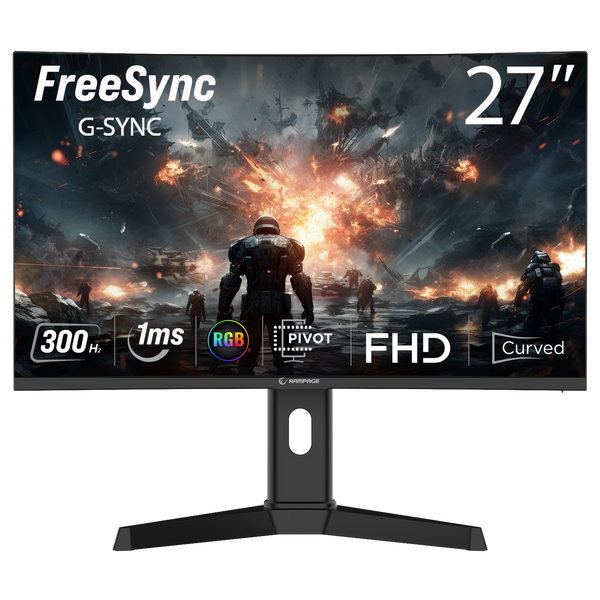Rampage 27" DROP DR27C300F Fast VA 1ms  Pivot R1500 Curved FHD Oyuncu Monitörü