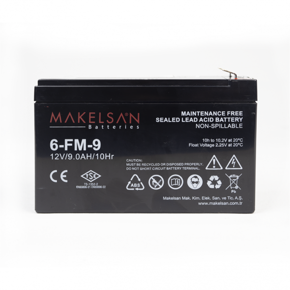 MAKELSAN 12V-9Ah Kuru Tip Akü