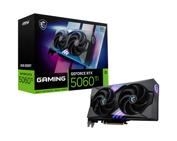 MSI VGA GEFORCE RTX 5060 TI 8G GAMING OC 8GB GDDR7 128B DX12