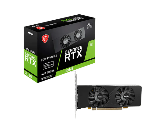 Sens Bilişim | MSI VGA GEFORCE RTX 3050 LP E 6G OC 6GB GDDR6 96B DX12 | Üretici görseli 1