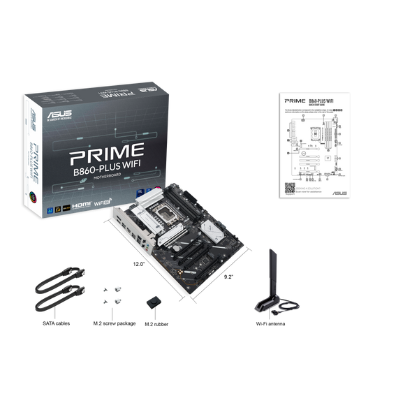 Asus PRIME B860-PLUS WIFI Intel 1851p DDR5 8200 HDMI DP 2xM2 USB3.2 ATX