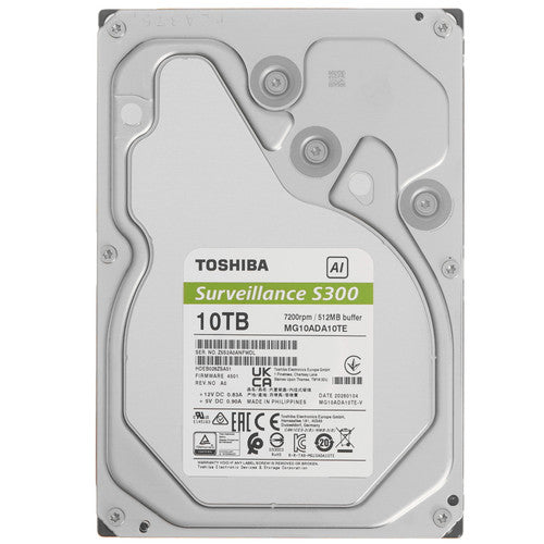 Toshiba 3.5" S300 AI 10TB 7200 ST-3 6.0Gb 512MB MG10ADA10TE-V