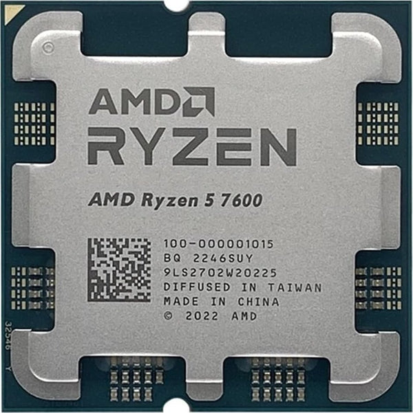 AMD Ryzen 5 7600 3.8GHZ 5.1GHZ 38MB 6C/12T 65W AM5 Tray