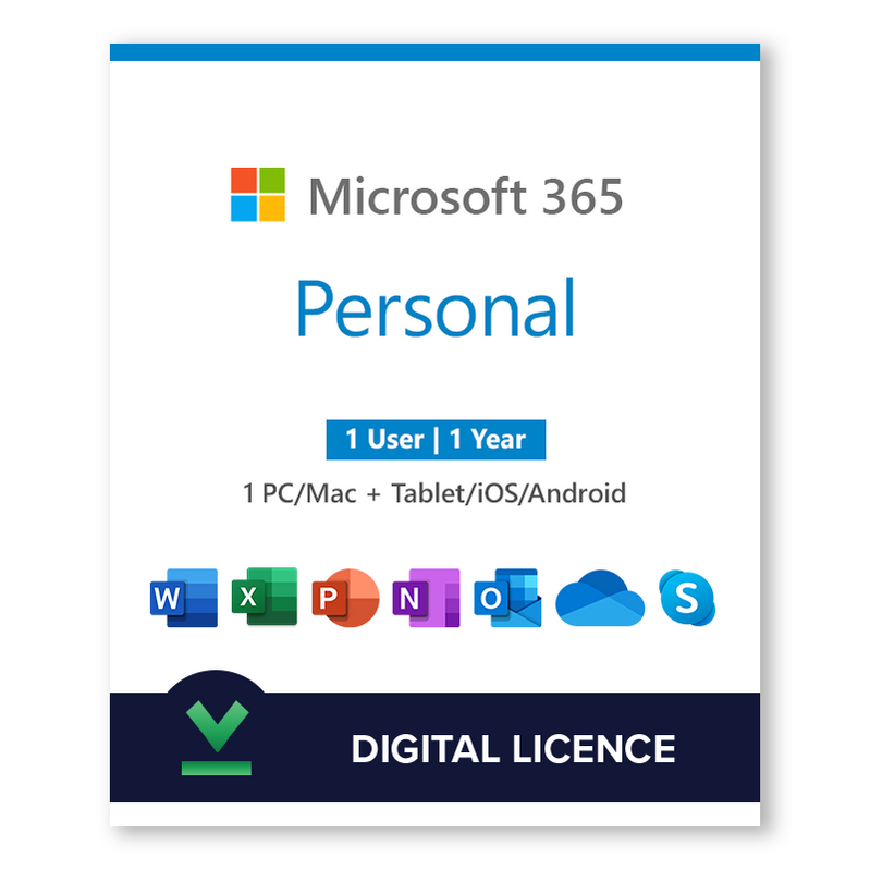 Microsoft 365 Bireysel ESD Lisans TR/ENG Win/Mac EP2-32317 1YIL