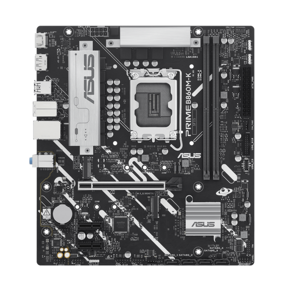 Asus PRIME B860M-K Intel 1851p DDR5 8800 HDMI DP 2xM2 USB3.2 mATX